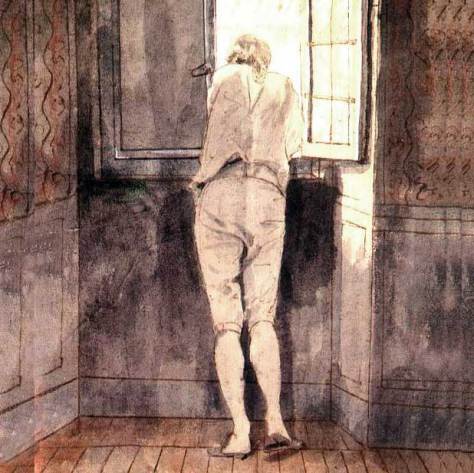 Goethe am Fenster in Rom, von J. H. W. Tischbein (1787)
