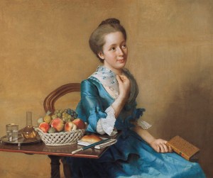 Jean-Étienne Liotard (1702-1789), Dame mit Früchtestilleben