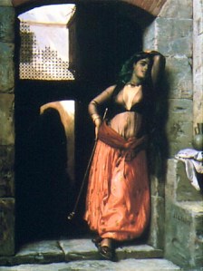 Almeh mit Pfeife, Jean Leon Gerome, 1873
