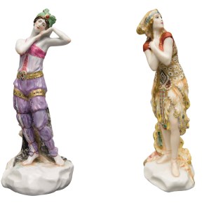 Skulpturen Sobeida und Feuervogel