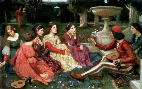 A Tale from de Decameron, 1916 John William Waterhouse