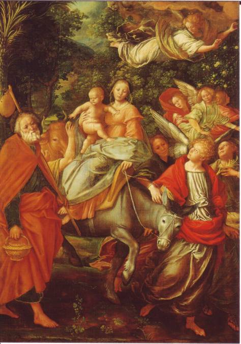 Gaudenzio Ferrari, Flucht nach Ägypten, Dom von Como (ca. 1523-26)
